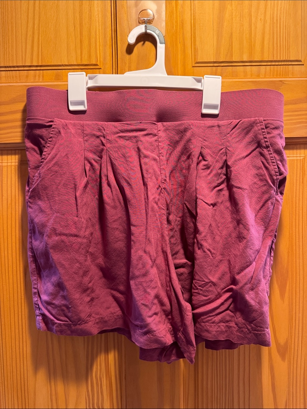 torrid High-Waist Knit Shorts in Deep Rose